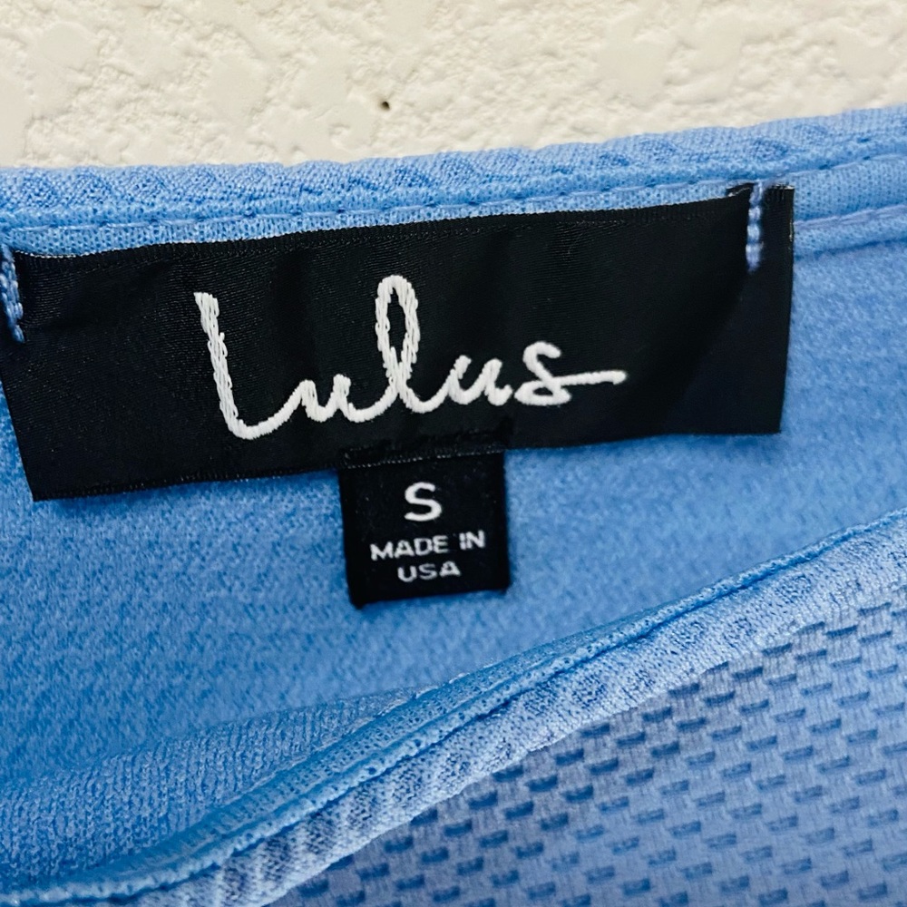 Lulu’s Home Before Daylight Periwinkle Mini Dress Size: S - Picture 10 of 11